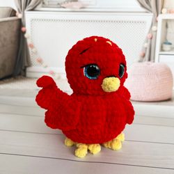Stuffed phoenix toy Handmade - Unique home decor