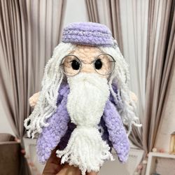 Soft wizard toy Handmade, Decorative toy