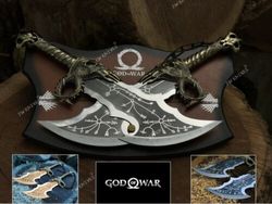 Kratos Blades of Chaos | God of war Twin Blades w/ Wall Mount