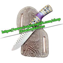 Custom Handmade Rasp steel hunting knife 2