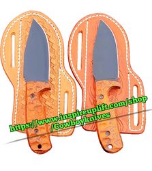 Custom Handmade Carbon Steel Skinner knife set 18