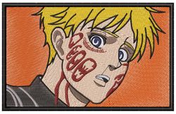 Anime Machine Embroidery Pattern AOT Armin Bleeds