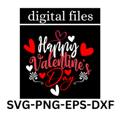Happy Valentines Day SVG, Valentines Day Svg, Valentines Shirt Svg, Valentines cut file, Heart Svg, Valentines Heart svg