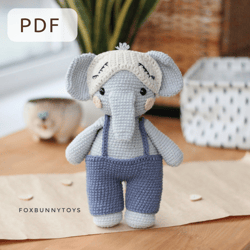 Amigurumi elephant crochet PDF pattern