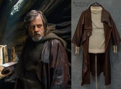 Luke Skywalker Leather Jacket Replica (Star Wars: The Last Jedi) / larp / cape / cosplay / Jedi costume