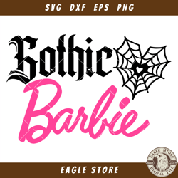 Gothic Barbie Svg, Barbie Halloween Svg, Trending Halloween