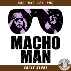 Macho Man Svg, Randy Savage Logo Svg, Wrestler Svg