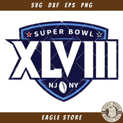 Super Bowl XLVIII Svg, Super Bowl SVG PNG Files