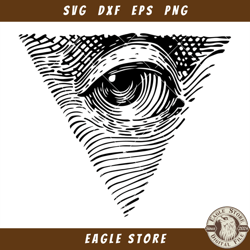 All Seeing Eye Svg, Masonic Eye Svg, Masonic Symbol Svg