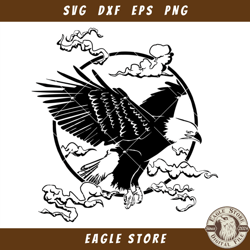 American Bald Eagle Svg, Eagle Svg, Flying Animal Svg