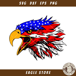 American Flag Eagle Svg, Eagle Flag Svg, American Flag Svg