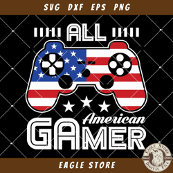 American Game Flag Svg, American Video Game Svg, American