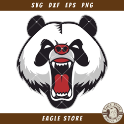 Angry Panda Svg, Angry Bear Svg, Bear Logo Svg, Animal Svg
