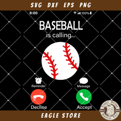 Baseball is Calling Svg, Funny Call Screen Svg, Baseball Svg