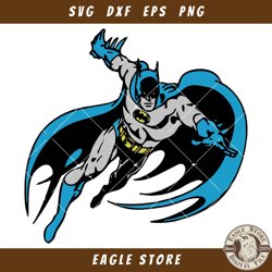 Batman With Cape Svg, Batman Svg, Superhero Batman Svg