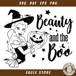 Beauty And The Boo Svg, Princess Halloween Svg