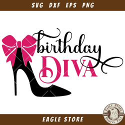 Birthday Diva Svg, Birthday Queen Svg
