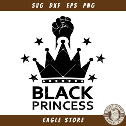 Black Princess Svg, black Woman Svg, Afro Woman Svg
