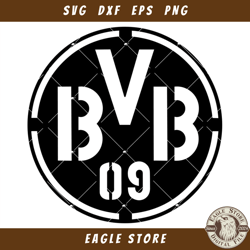 Borussia Dortmund BVB Football Team Logo Svg, Soccer Logo