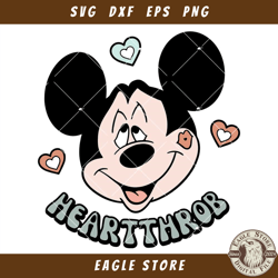 Boy Valentines Mouse Svg, Heartthrob Svg