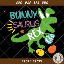 Bunnysaurus Rex Svg, T Rex Bunny Svg, Happy Easter Svg
