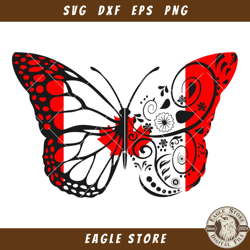 Canada Flag Butterfly Svg, Canada Flag Svg, Butterfly Svg