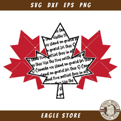 Canadian Anthem Svg, Maple Leaf Svg, Oh Canada Svg