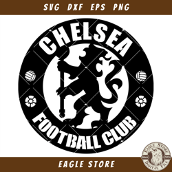 Chelsea Football Team Logo Svg, Soccer Logo Svg, Chelsea