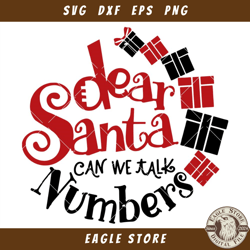 Dear Santa Can We Negotiate Svg, Dear Santa Svg