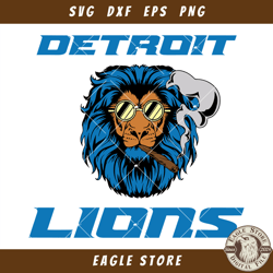 Detroit Lions Football Team Svg, NFL Football Logo Svg