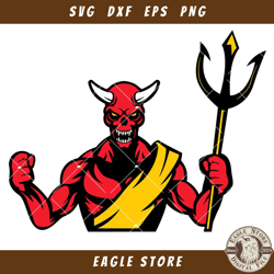 Devil Empire Svg, Devil Logo Svg, Skull Evil Head Mascot Svg