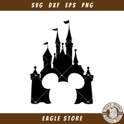 Disney Castle Svg, Walt Disney and Mickey Mouse Svg, Disney