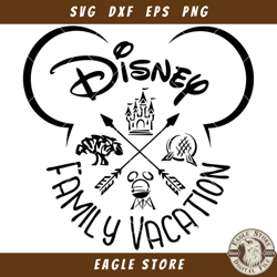 Disney Family Vacation Svg, Disneyland Family Vacation Svg