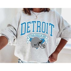 Detroit Football Sweatshirt, Detroit Football Crewneck, Detroit Football Fans, Detroit Football Game