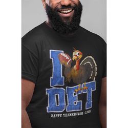 Detroit Football Thanksgiving I heart tee Lions shirt with a twist Two styles to choose new tee look or worn down dis