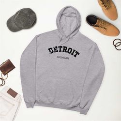 Detroit Sweatshirt Hoodie Unisex  Michigan Sweatshirt  Detroit Hoodie  Michigan Hoodie  Detroit Shirt  City Shirt