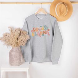 Groovy Glamma sweatshirt, Floral Glamma sweatshirt, grandma sweater, Nana Gift, Grandmother Gift, Mothers Day Gift, Gla