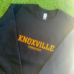 Embroidered Knoxville Tennessee Sweatshirt, Knoxville Sweatshirt, Embroidered Sports Team Sweatshirt, College Football,