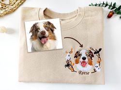 Custom Embroidered Dog Sweatshirt,Custom Pet Sweatshirt,Pet Sweatshirt,Custom Pet Hoodie,Embroidered Sweatshirt,Pet Hood