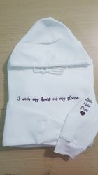 I Wear My Heart On My Sleeve with Children Name, Gift for Mom, Custom Mama Shirt With Kids Names, Heart On Sleeve, Mothe