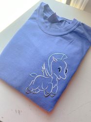 Baby Pegasus Embroidered T-Shirt  Disney Hercules Embroidered Shirt   Long Sleeve