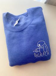 Balalalala  Big Hero 6 Embroidered Sweatshirt  Baymax Embroidered Sweatshirt  Disney Crewneck