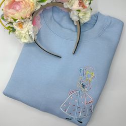 Bo Peep Embroidered Shirt  Disney Embroidered Shirt  Disney Embroidered Sweatshirt