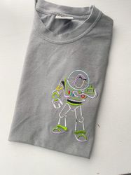 Buzz Lightyear Embroidered Shirt  Disney Embroidered Shirt  Disney Embroidered Sweatshirt