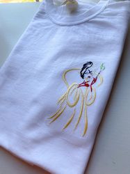 Cruella Embroidered Shirt  Disney Villain Embroidered Shirt
