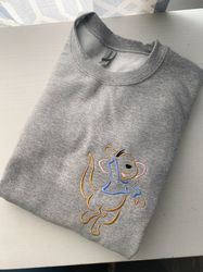 Disney Roo Embroidered Crewneck Sweatshirt  Winnie the Pooh Disney Sweatshirt  Embroidered Sweatshirt