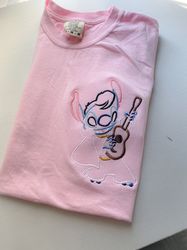 Elvis Stitch Disney Embroidered T-Shirt  Disney World Embroidered Shirt  Disneyland Embroidered Shirt