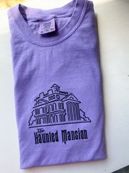 Haunted Mansion Embroidered Shirt  Disney Parks Embroidered Shirt