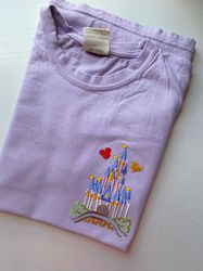 Magic Kingdom Castle Embroidered T-shirt  Disney Embroidered T-Shirt