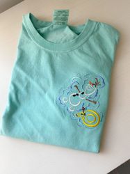 Olaf in Summer Embroidered Shirt - Disney World - Disneyland Embroidered T-shirt